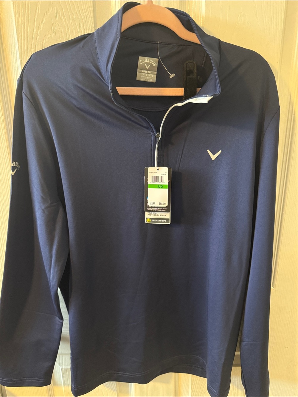 Callaway Navy Half-Zip Lightweight Golf Pullover